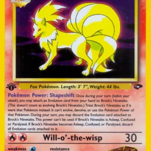 Brock's Ninetales (3/132) [Gym Challenge 1st Edition]