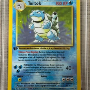 PSA 8 NM - MT - Blastoise 2/102 1st Edition German (Turtok) Base Set Pokemon Holo