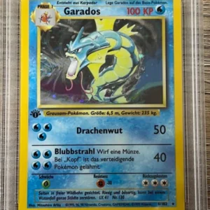 PSA 7 NM - Gyarados 6/102 1st Edition German (Garados) Base Set Pokemon Holo